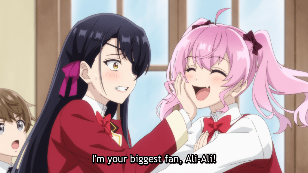 Mel tries to hug Alicia, calling herself Alicia's biggest fan