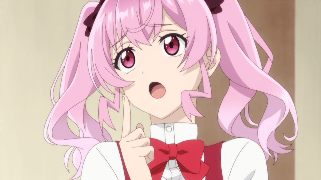 Mel is a cute girl with pink hair